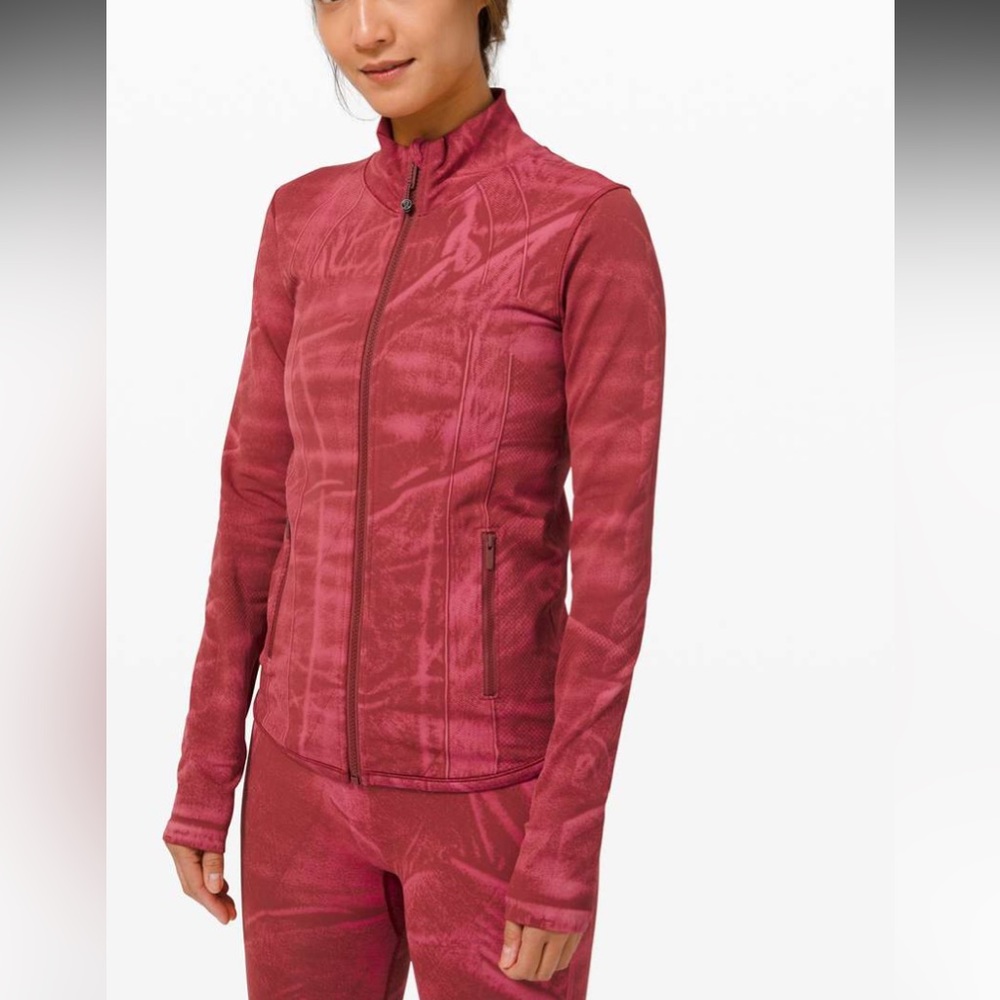 Lululemon Ebb to Street Define Jacket Chianti Stonewashed Size 8